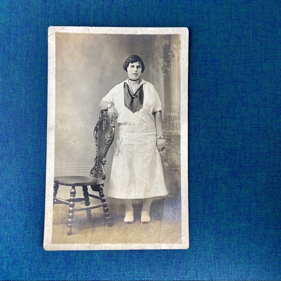 Antique Real Photograph Postcards Set of 3 Fashionable Lady Portraits - Picture 5 of 16